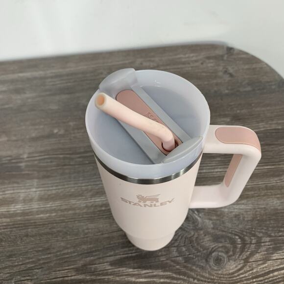 Stanley 30oz Stainless Steel Tumbler W/lid And Straw Pale Pink - Picture 4 of 14